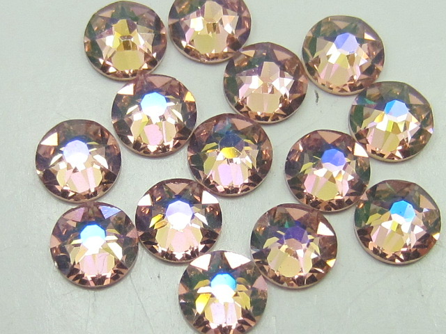 1 Goss 9ss VINTAGE ROSE GLACIER BLUE FLATBACK European Rhinestones